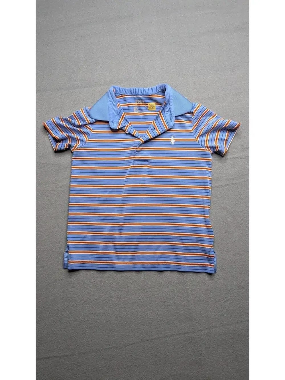 Polo Ralph Lauren Polo Shirt Kids 2T Blue Striped Short Sleeve Pony Logo